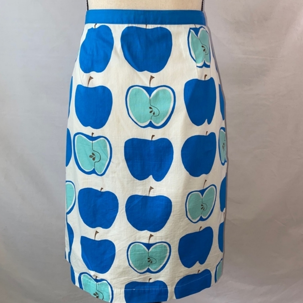 Boden Apple Pencil Skirt Lined CELEBRATE OUR TEACHERS! sz 6
